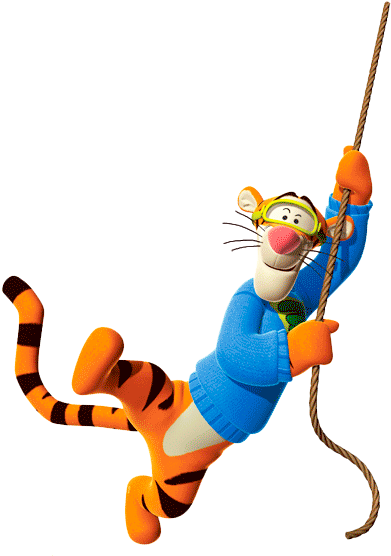 Tigrope - Pooh Em Eva Para Parede (423x565), Png Download