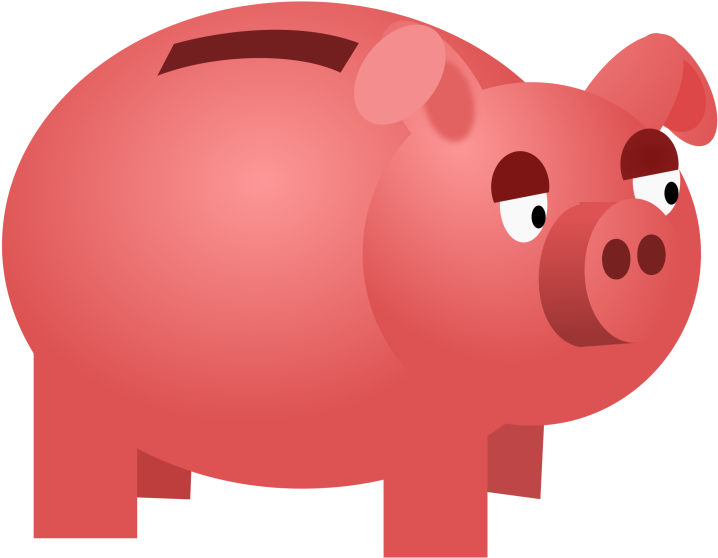 Piggy Bank Coin Money Bag - Piggy Bank Clipart (750x750), Png Download