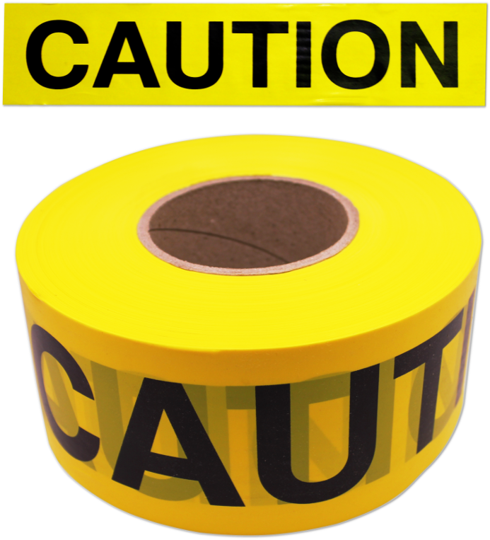 Caution Tape - Empire 3 In. X 1000 Ft. Caution Tape In Yellow (800x800), Png Download