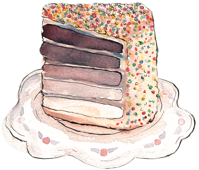 Download Cake Watercolor Painting Mmmmmmmmm Chocolate Cake Png Image With No Background Pngkey Com