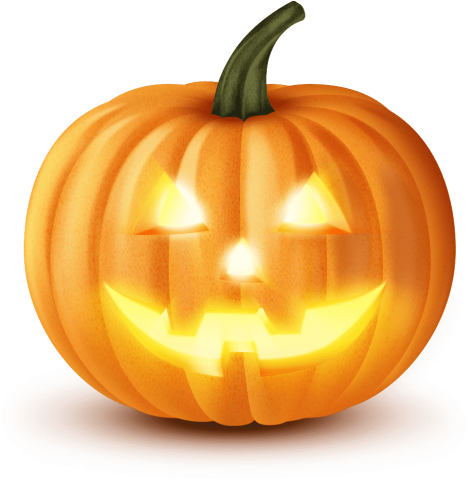 Halloween Pumpkin Png - Scary Halloween Pumpkin Png (480x484), Png Download