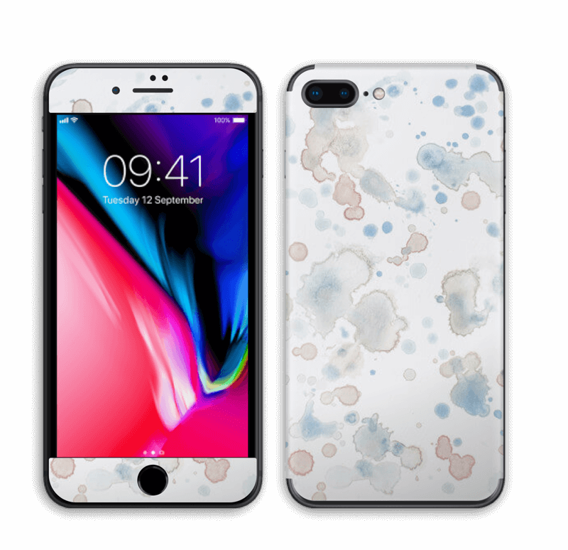 Lovely Watercolor Splash Skin For Your Laptop - Apple Iphone 8 Plus - Space Grey (800x774), Png Download