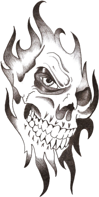 Skull Transparent Images Pluspng - Tattoo Png (900x675), Png Download