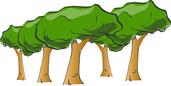 Freeuse Download Forest Clipart Png - Tree Clip Art (600x305), Png Download