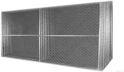 Temporary Chain Link Fece Panels - Temporary Chainlink Fence Panel (500x250), Png Download
