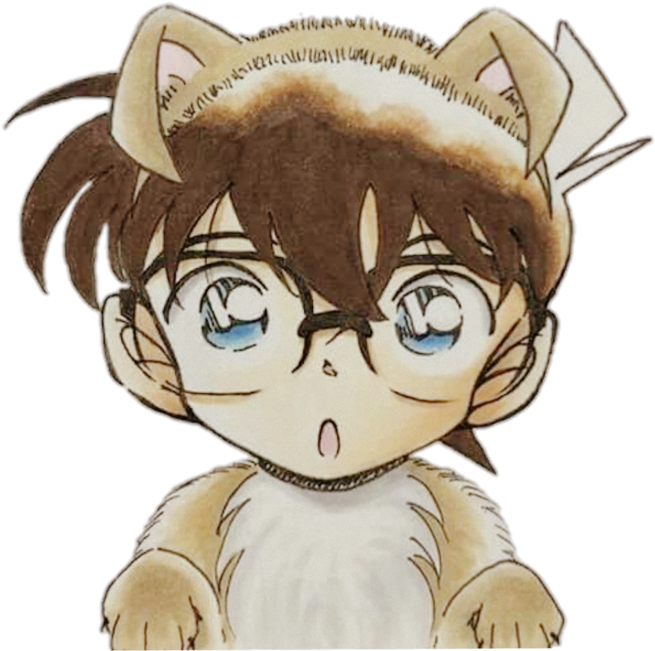 Anime Conan Dog Cute Colorful Watercolor Handpainted - Conan Cute (1024x1057), Png Download