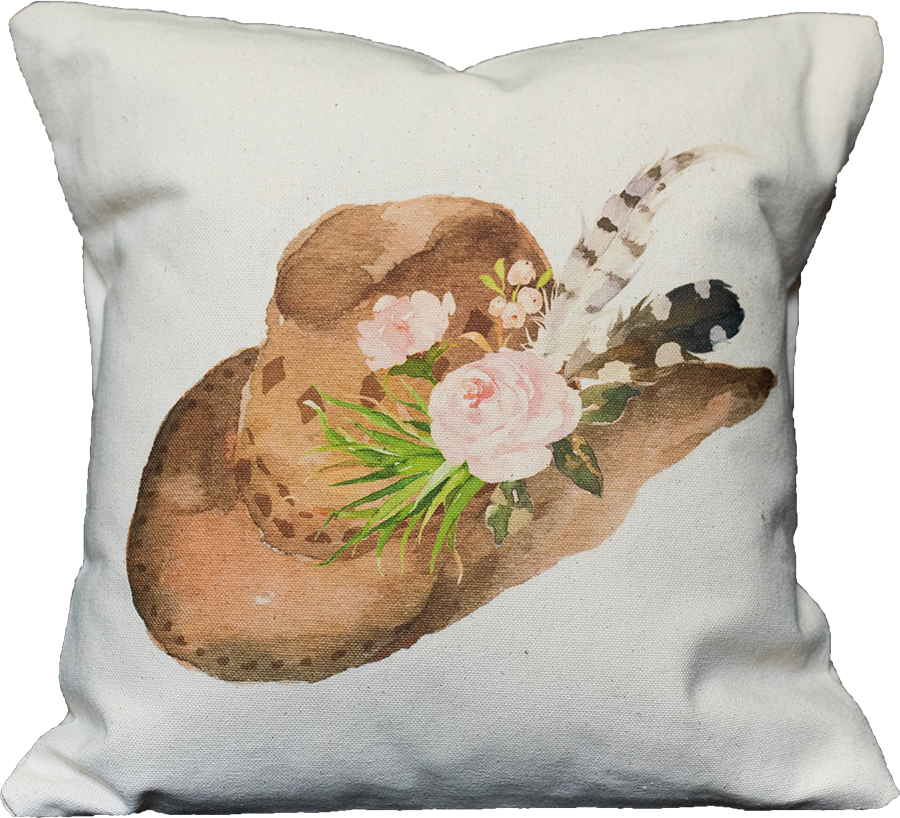 Watercolor Floral Cowboy Hat - Posterazzi Roaming Spirit Poster Print By Tara Moss (900x818), Png Download