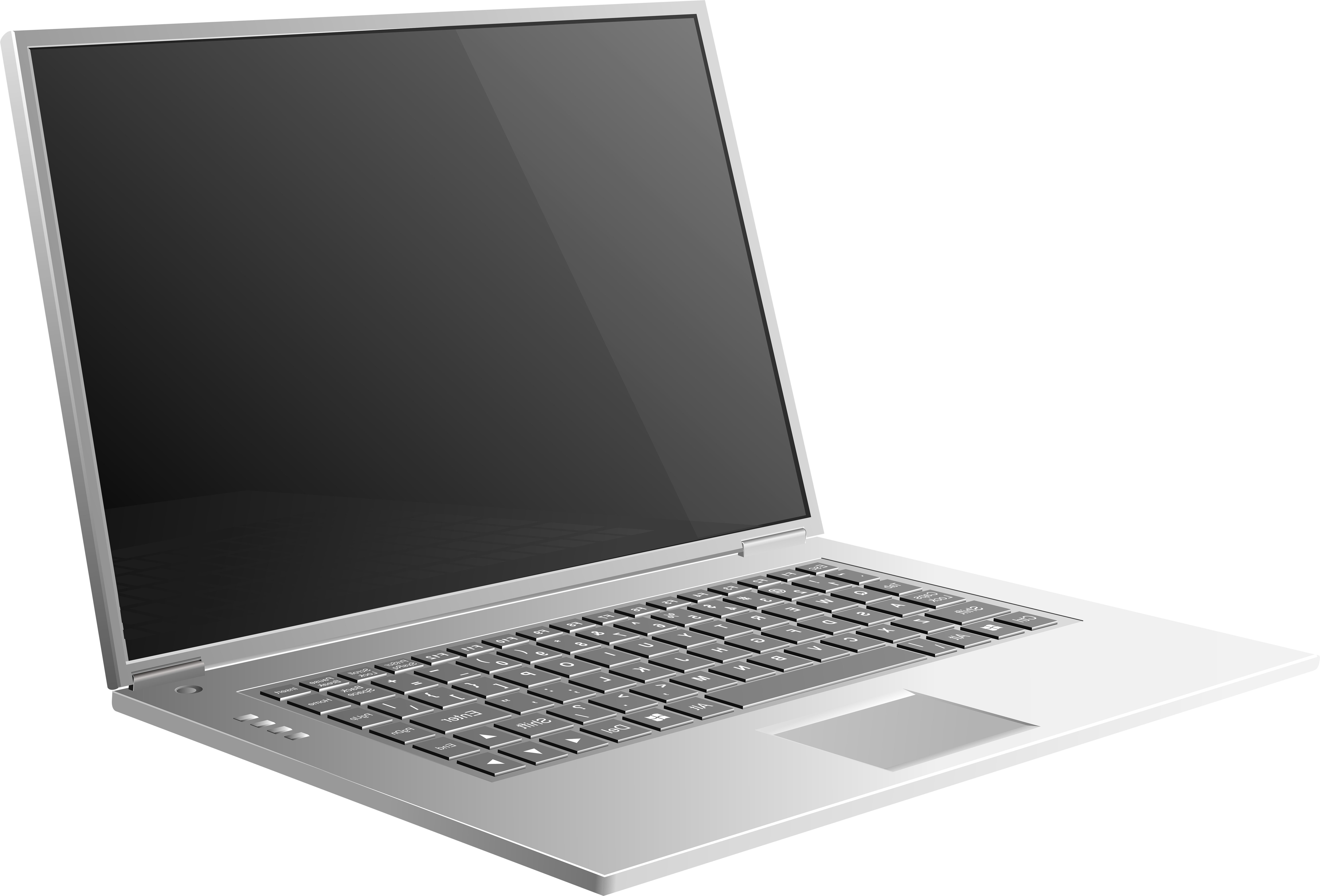 Gray Laptop Png (8000x5455), Png Download