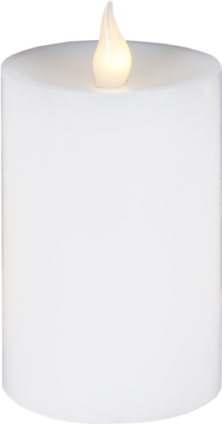 Led Pillar Candle Flame - Candle (600x600), Png Download