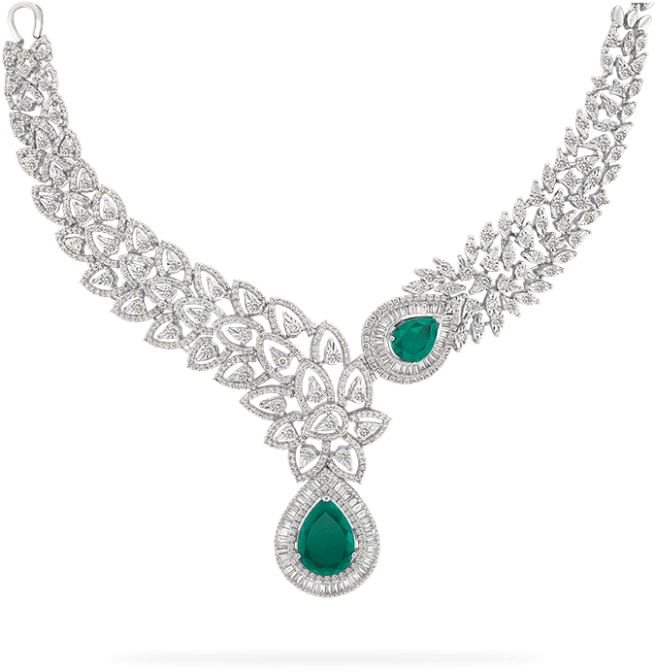 Free Png Diamond Necklace Png Images Transparent - Diamond Necklace Png Free Download (850x739), Png Download
