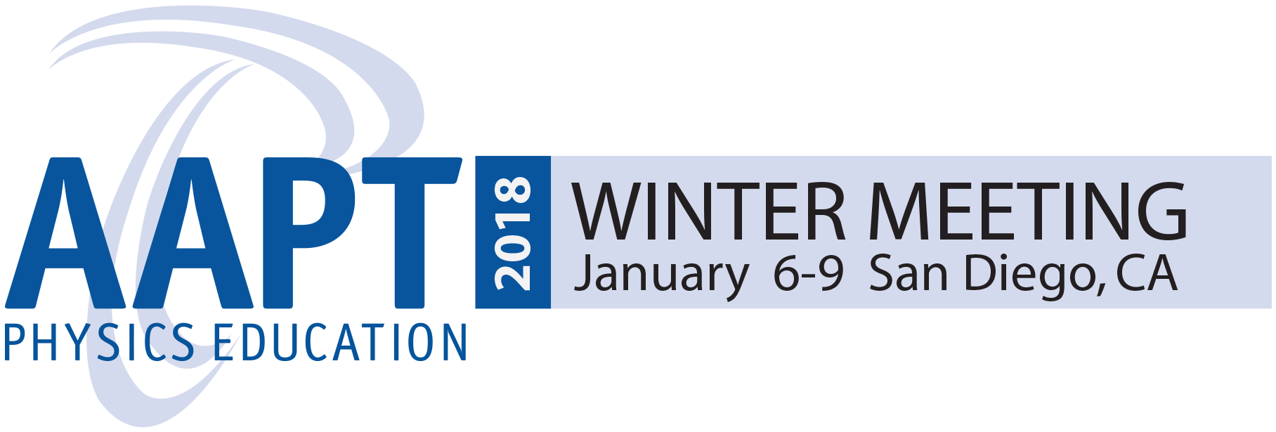 Aapt Winter Meeting 2018 In San Diego, California Nshp - American Association Of Physics Teachers (1815x706), Png Download