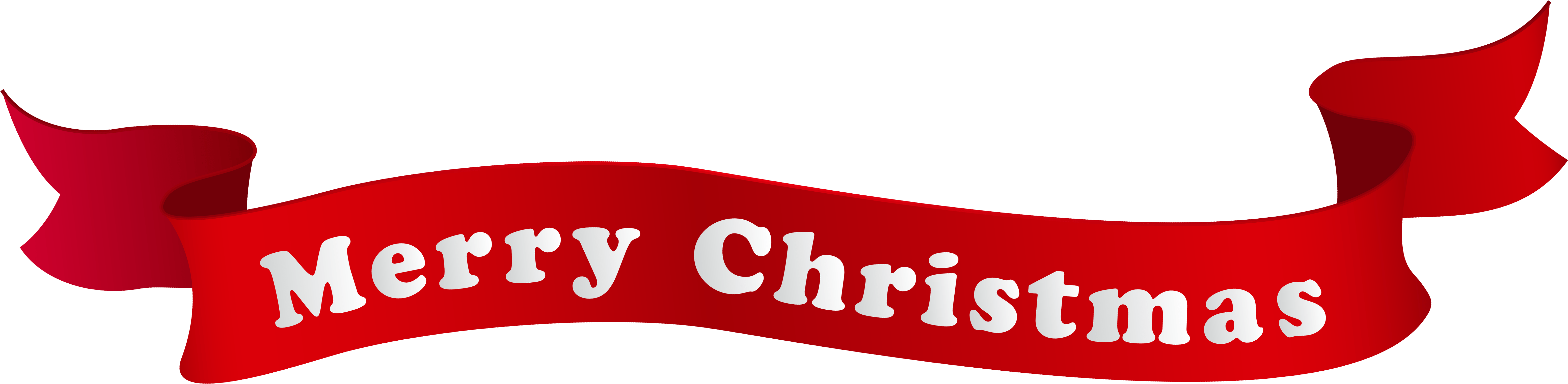 Merry Christmas Clip Art Banner Merry Christmas And - Merry Christmas No Background (6390x1666), Png Download