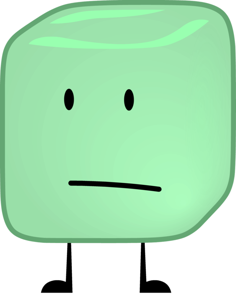 Vector Black And White Stock Acid Recommended Character - Ice Cube Bfdi (800x998), Png Download