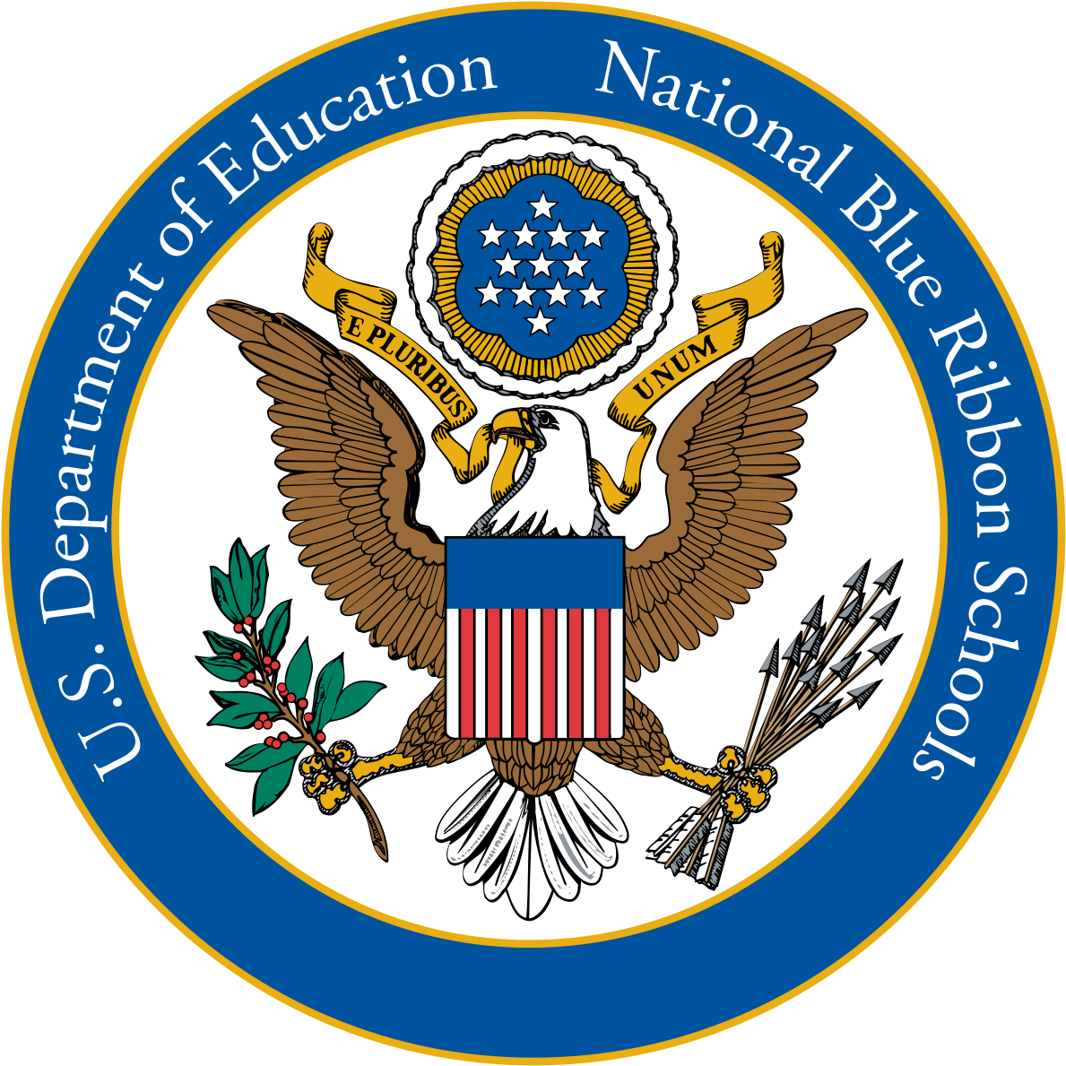 Two Peoria Area Schools Join Blue Ribbon List - National Blue Ribbon School (1200x1200), Png Download