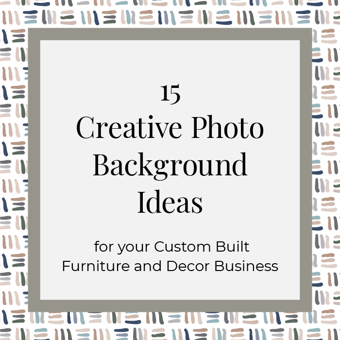 Njs Design Company 15 Photo Background Ideas For Your - Furniture (700x700), Png Download