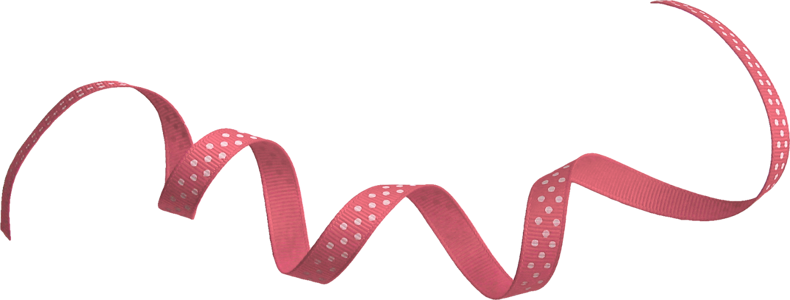 Beautiful Pink Ribbon Png Clipart Image - Curly Ribbon Clip Art (1600x609), Png Download