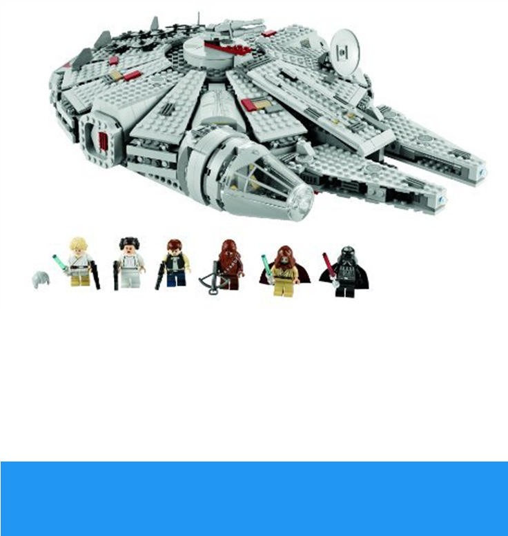 Lego Star Wars Millennium Falcon - Lego Falcon Star Wars (735x1100), Png Download