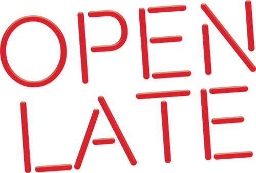 Open Late Neon (500x339), Png Download