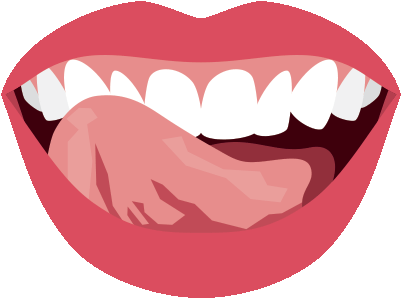 Licking Tongue Png Banner - Mouth With Tongue Sticking Out Png (400x400), Png Download