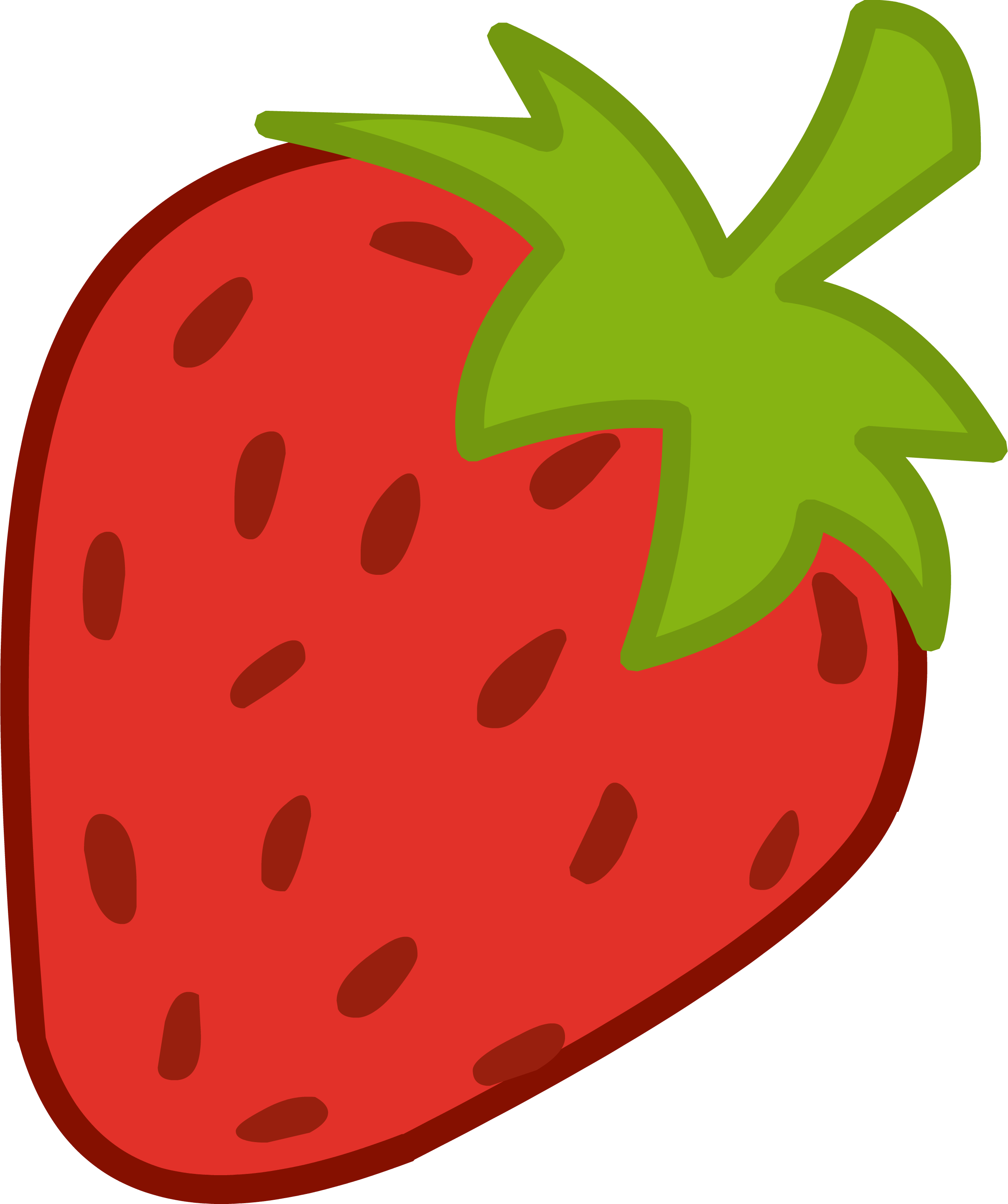 Strawberry Clipart Watermelon - Strawberry Clipart Png (333x398), Png Download