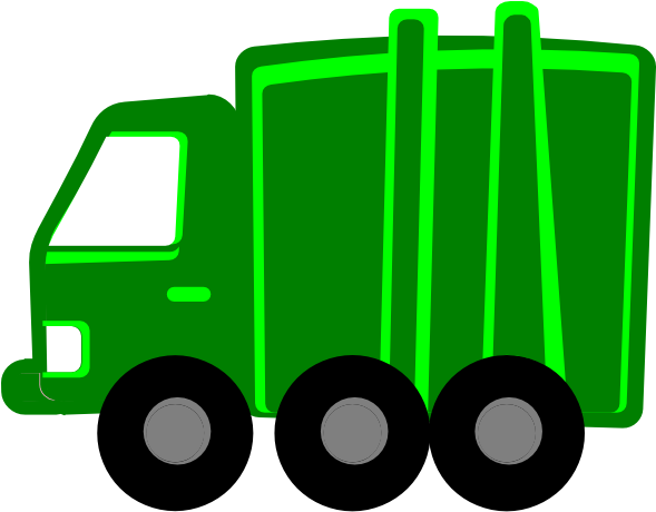 Trash Truck Clipart At Getdrawings - Garbage Truck Free Vector Png (588x596), Png Download