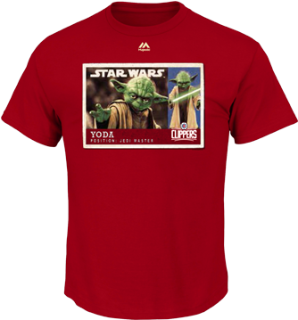 La Clippers Star Wars Yoda Card T-shirt - Maroon Texas A&m Aggies (360x480), Png Download