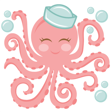 Cute Octopus Png Free Download - Miss Kate Cuttables Octopus (432x432), Png Download