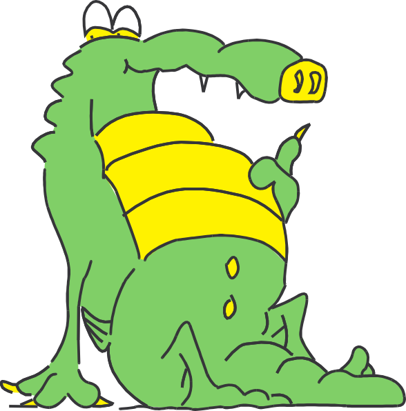 How To Set Use Full Alligator Clipart (588x596), Png Download