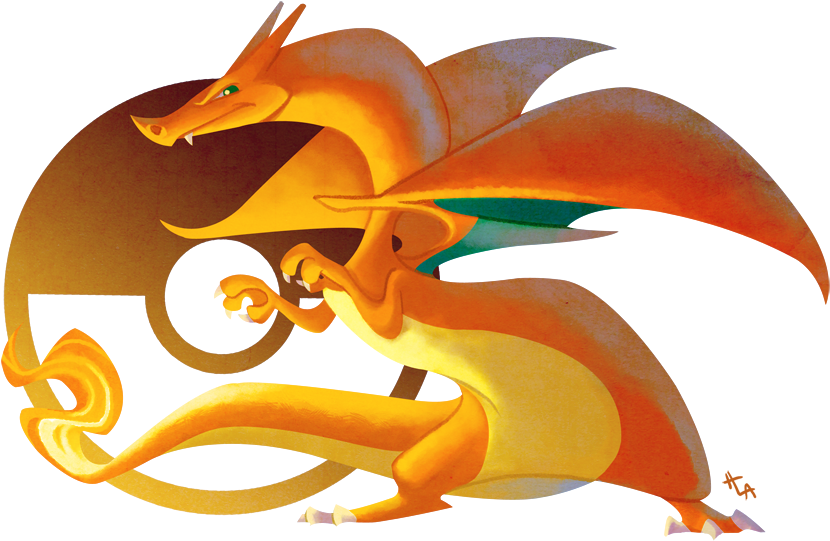 Favorite Flying Pokemon - Charizard Flying Png (893x605), Png Download