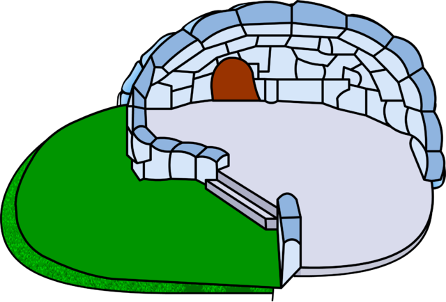 Backyard Igloo Icon Glitch - Club Penguin House Outside (640x434), Png Download