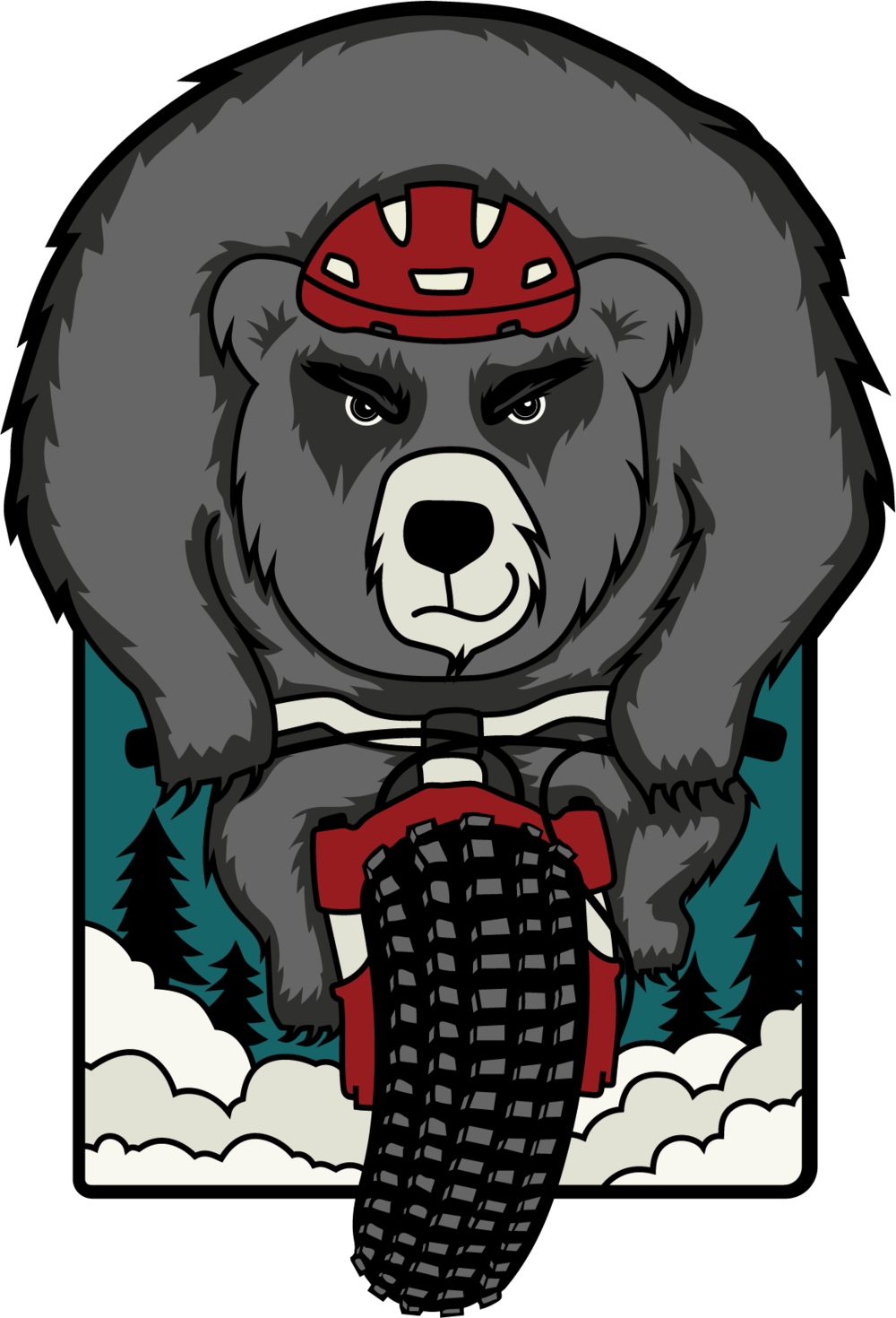 Bear - Cartoon (1000x1470), Png Download
