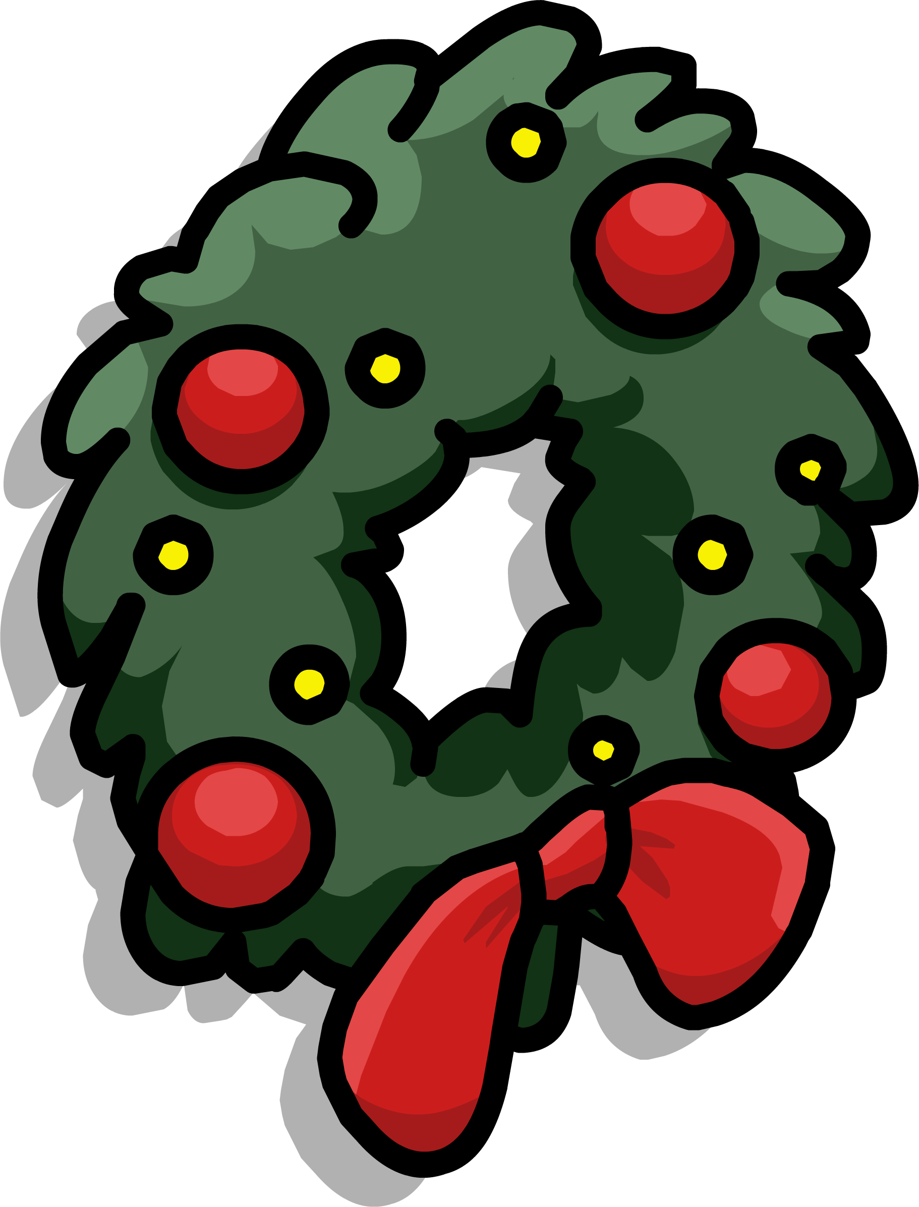 Holiday Wreath Sprite 002 - Sevastopol (1822x2393), Png Download