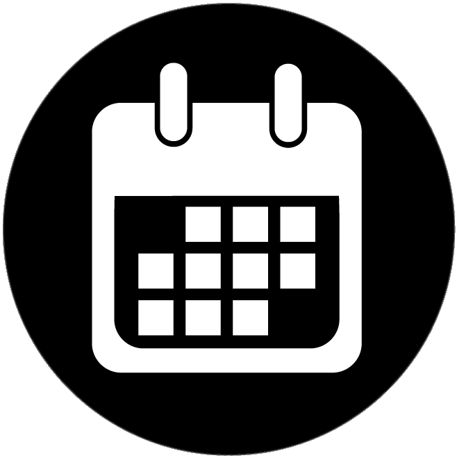 Calendar Emblem - Events Icon White Png (865x864), Png Download