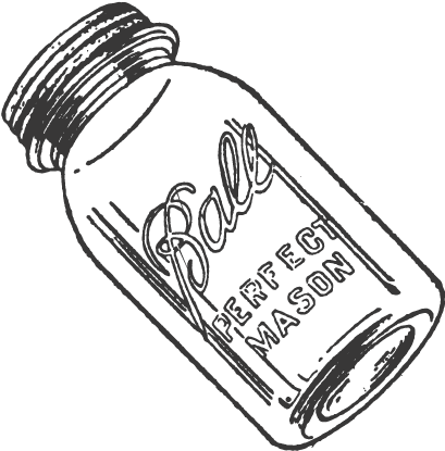 Drawn Mason Jar Transparent - Mason Jar Drawing Png (440x440), Png Download