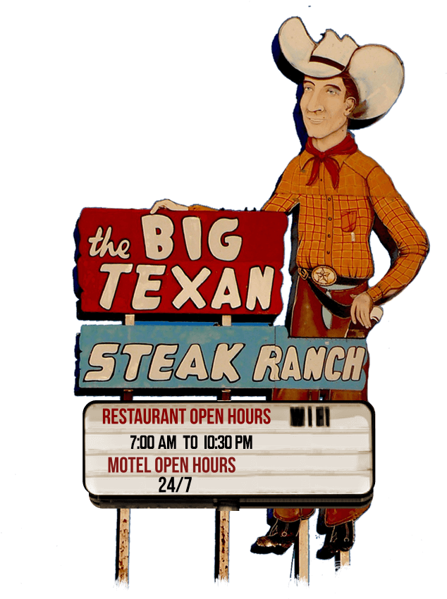 Header-cowboy - The Big Texan Steak Ranch (666x893), Png Download