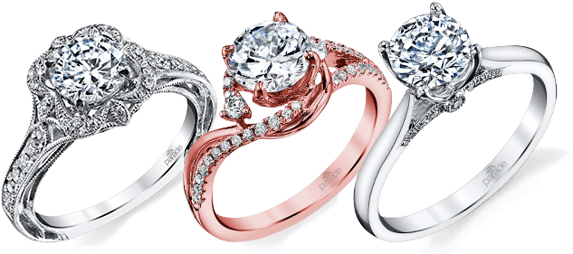 Engagement Rings - Bacio Jewels 925 Silver Round Cut White Cz Solitaire (670x280), Png Download
