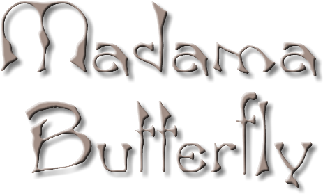 Madama Butterfly - Calligraphy (507x348), Png Download