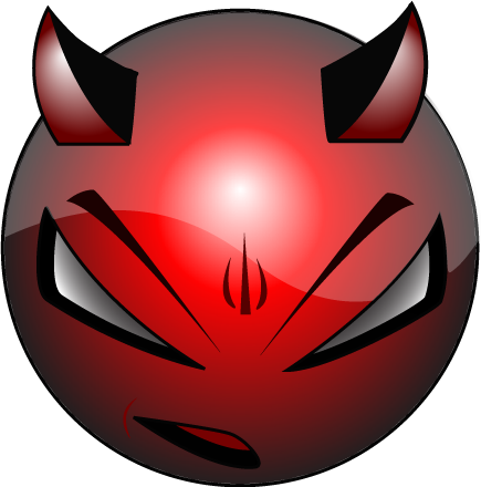 Devils-face - Emblem Ragnarok 24x24 Bmp (435x440), Png Download