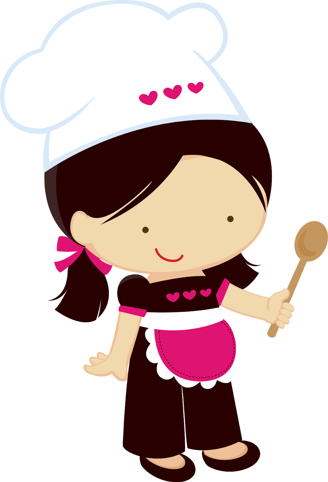 Cupcake Clipart Lady - Cocinera Dibujo (1090x1600), Png Download