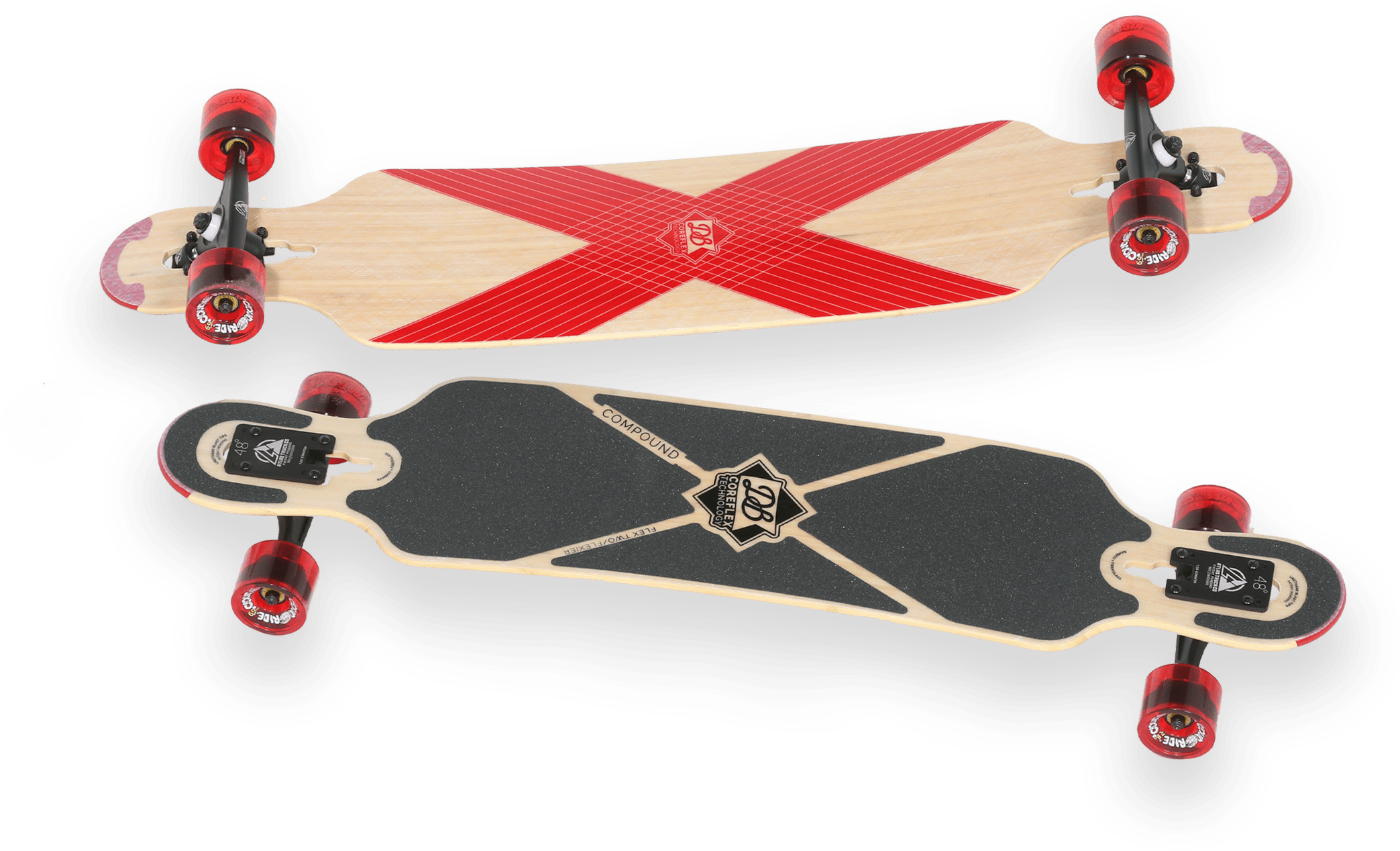 Float Over Concrete - Longboard (2489x1302), Png Download