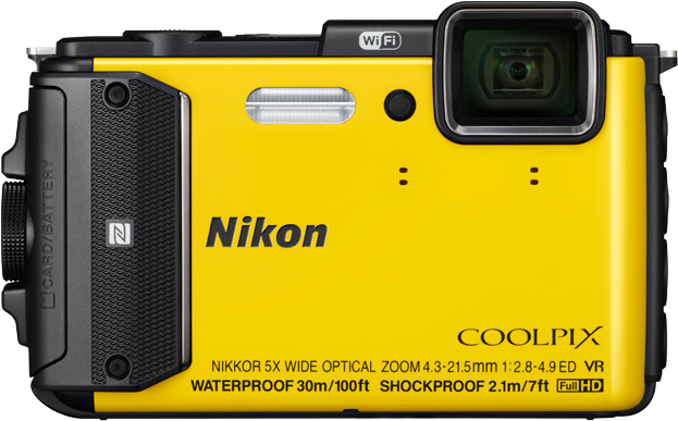 Nikon Coolpix Aw130 (700x595), Png Download