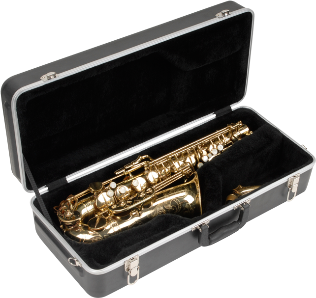 Skb Alto Saxophone Case - Skb 340 Alto Sax Rectangular Case (1200x611), Png Download