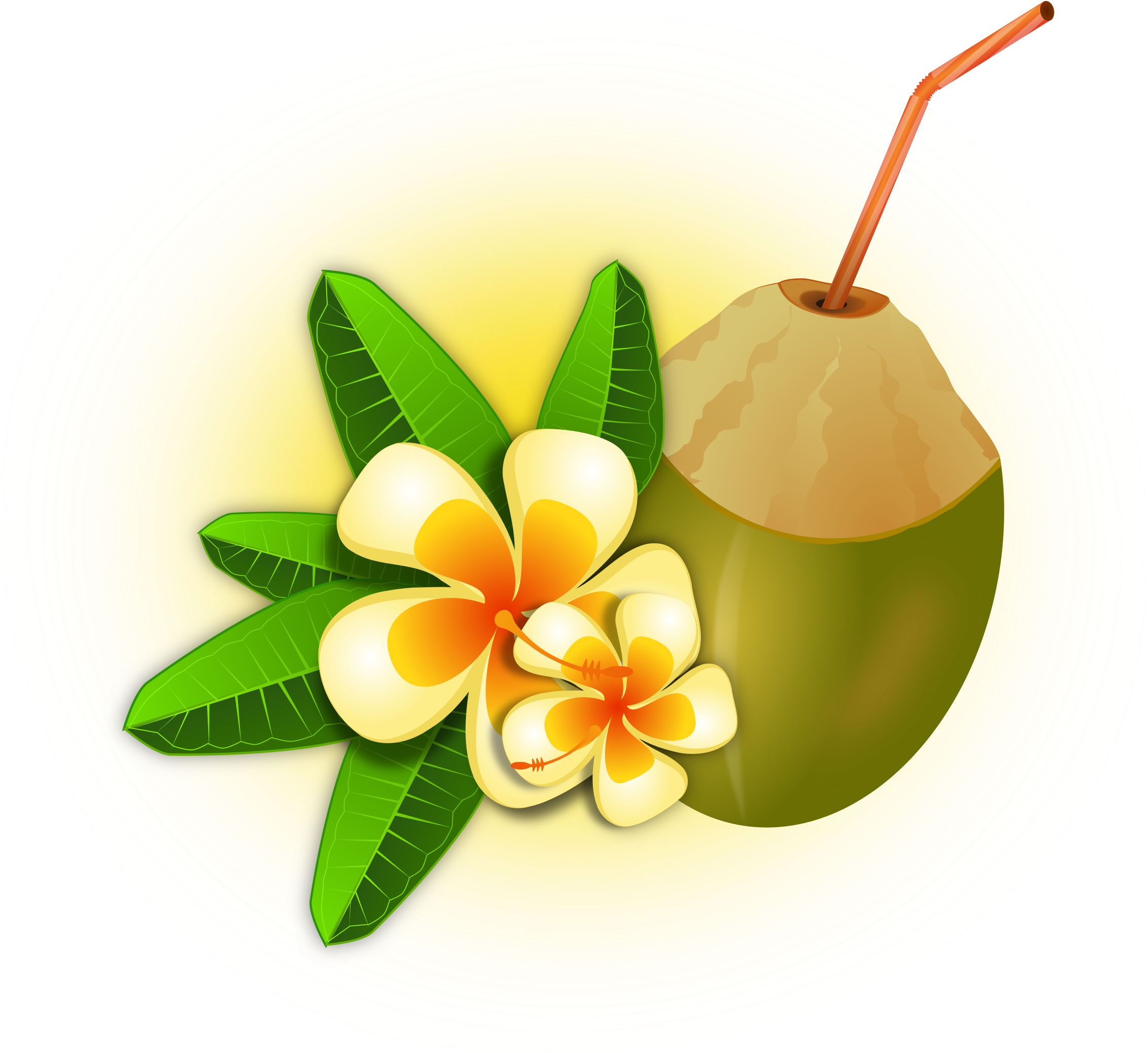 This Free Icons Png Design Of Coconut Cocktail (2400x2247), Png Download