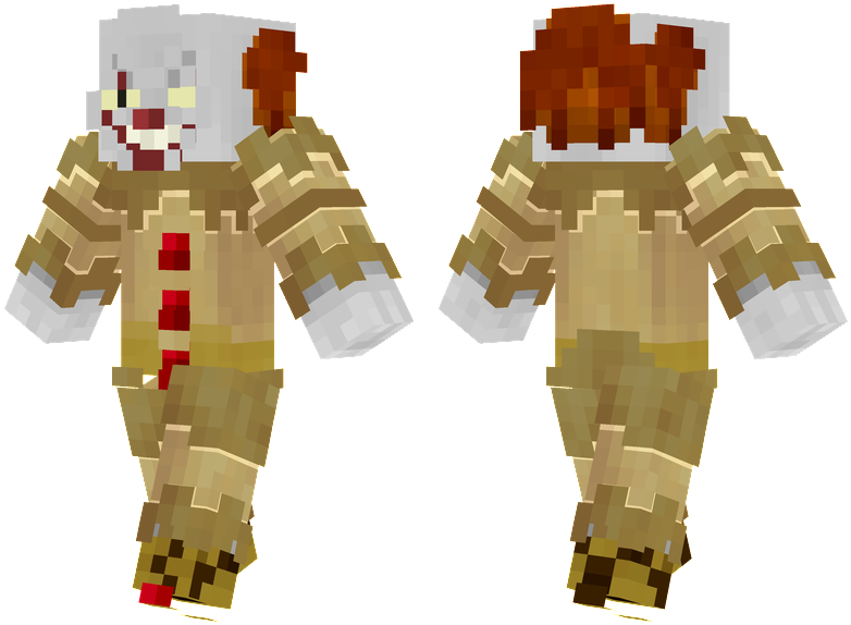 Pennywise - Clown Minecraft Skin (804x576), Png Download