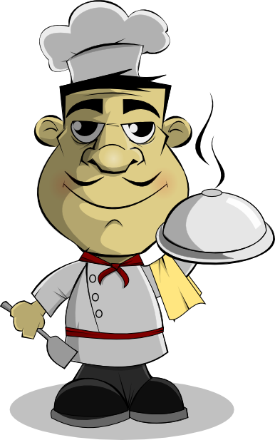Free Chef Clip Art - Personal Chef Clipart (386x617), Png Download
