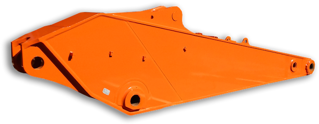 Excavator Major Componets Arms - Excavator Arm (638x479), Png Download