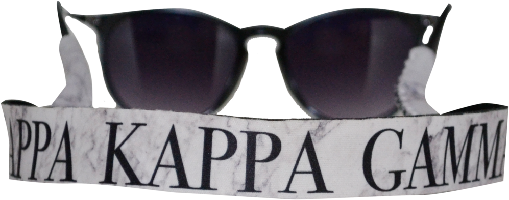 Kappa Kappa Gamma Sunglass Strap Marble Theme - Sunglasses (1023x409), Png Download