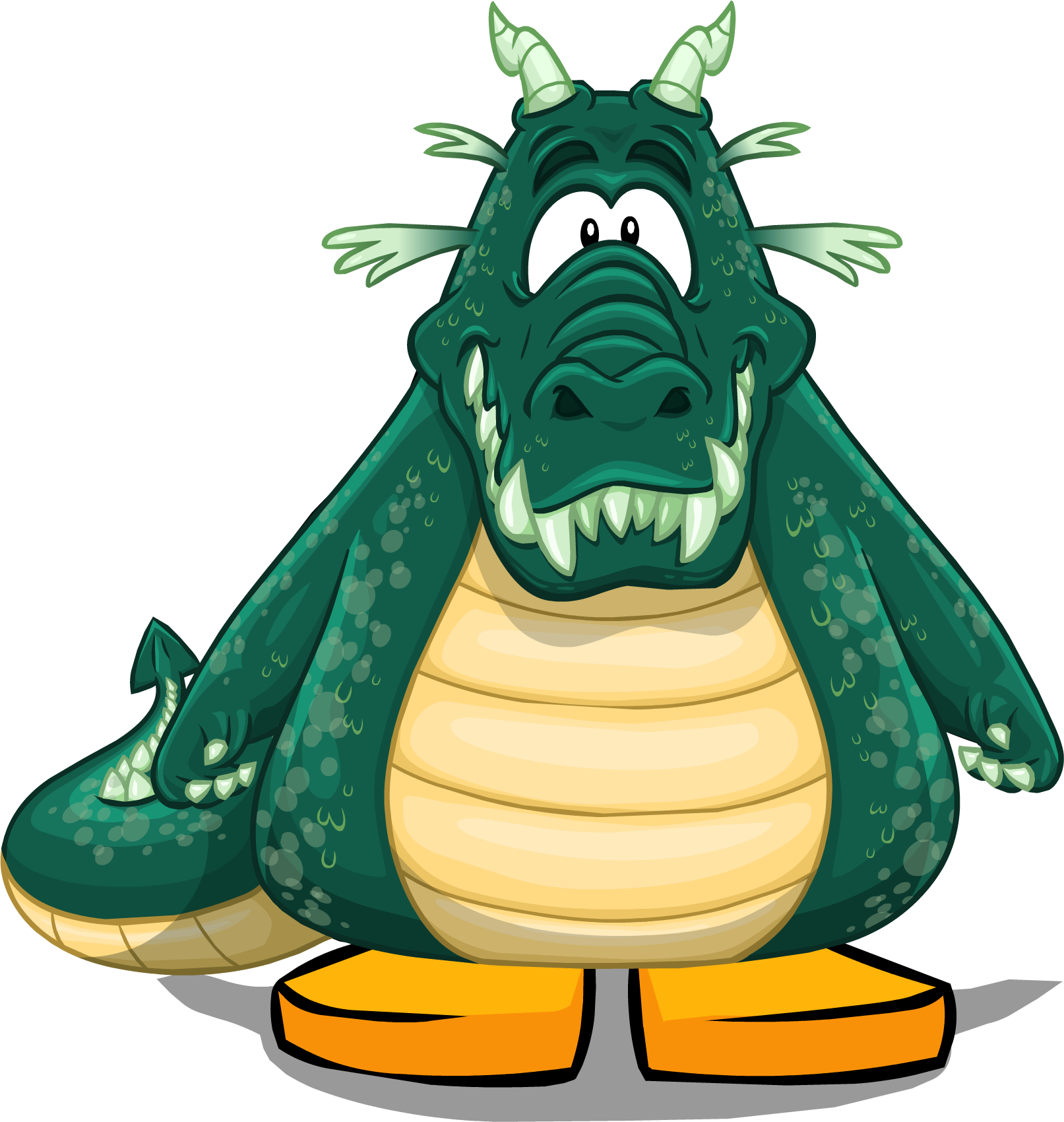 Enchanted Dragon Pc - Cartoon (1613x1700), Png Download