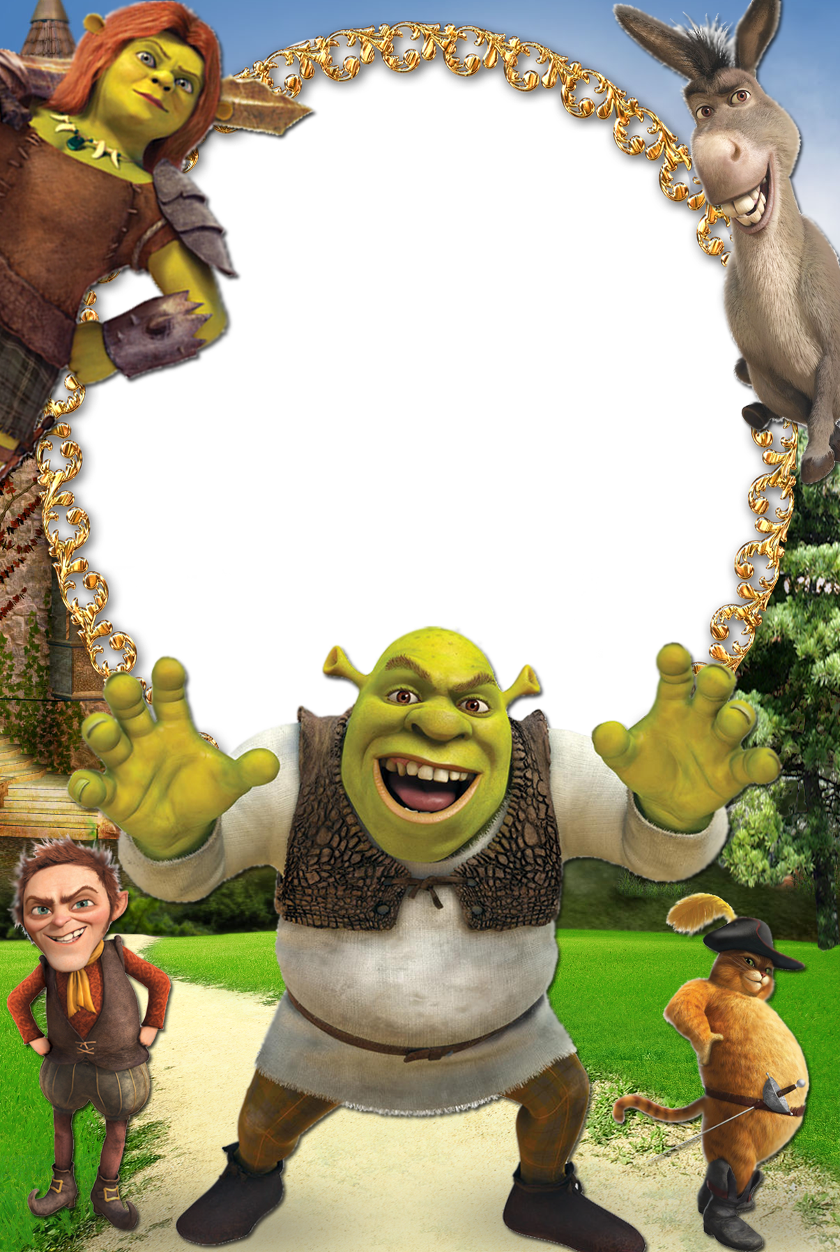 Segunda-feira, 2 De Julho De - He Protec He Attac Shrek (1205x1795), Png Download