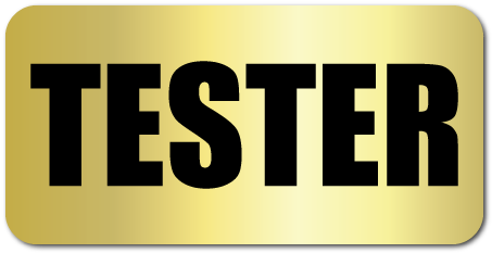 "tester" Shiny Gold Foil Labels - Love Amsterdam (500x500), Png Download